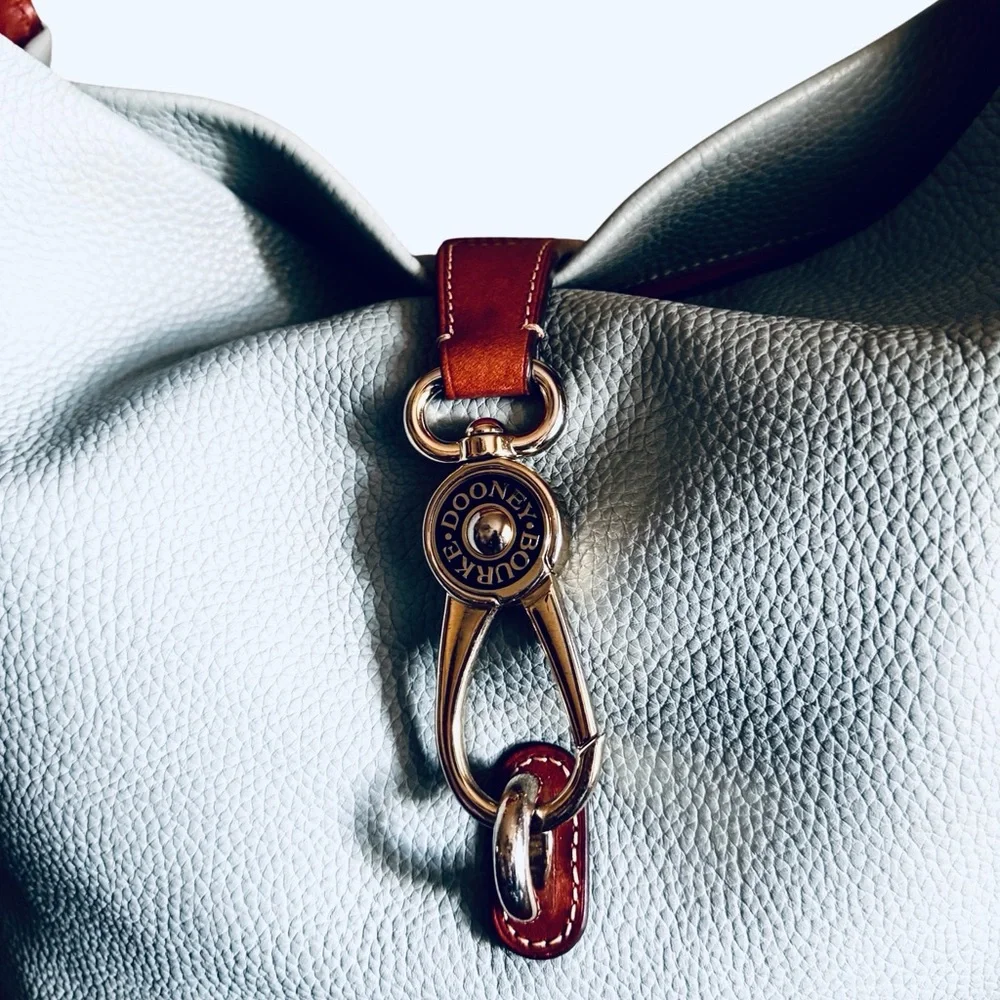 Dooney & Bourke Pebble Grain Logo Lock Hobo/Shoulder Bag - Picture 2 of 16